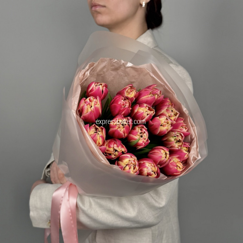 Тюльпаны "Розовый закат"